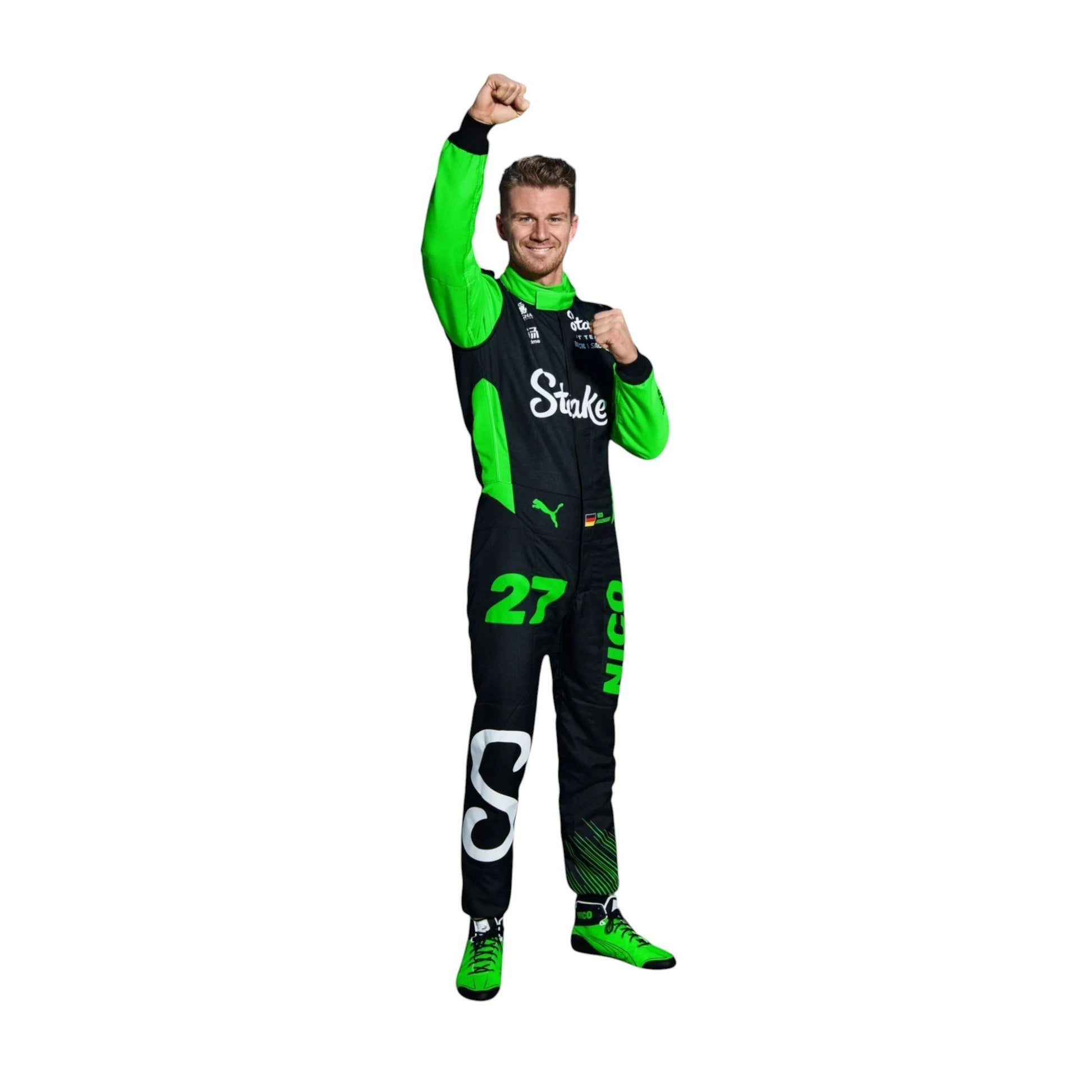 2025 Nico Hulkenberg kick Sauber f1 Race Suit F1 Merchandise