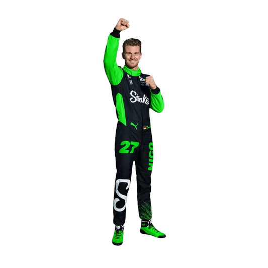 2025 Nico Hulkenberg kick Sauber f1 Race Suit F1 Merchandise