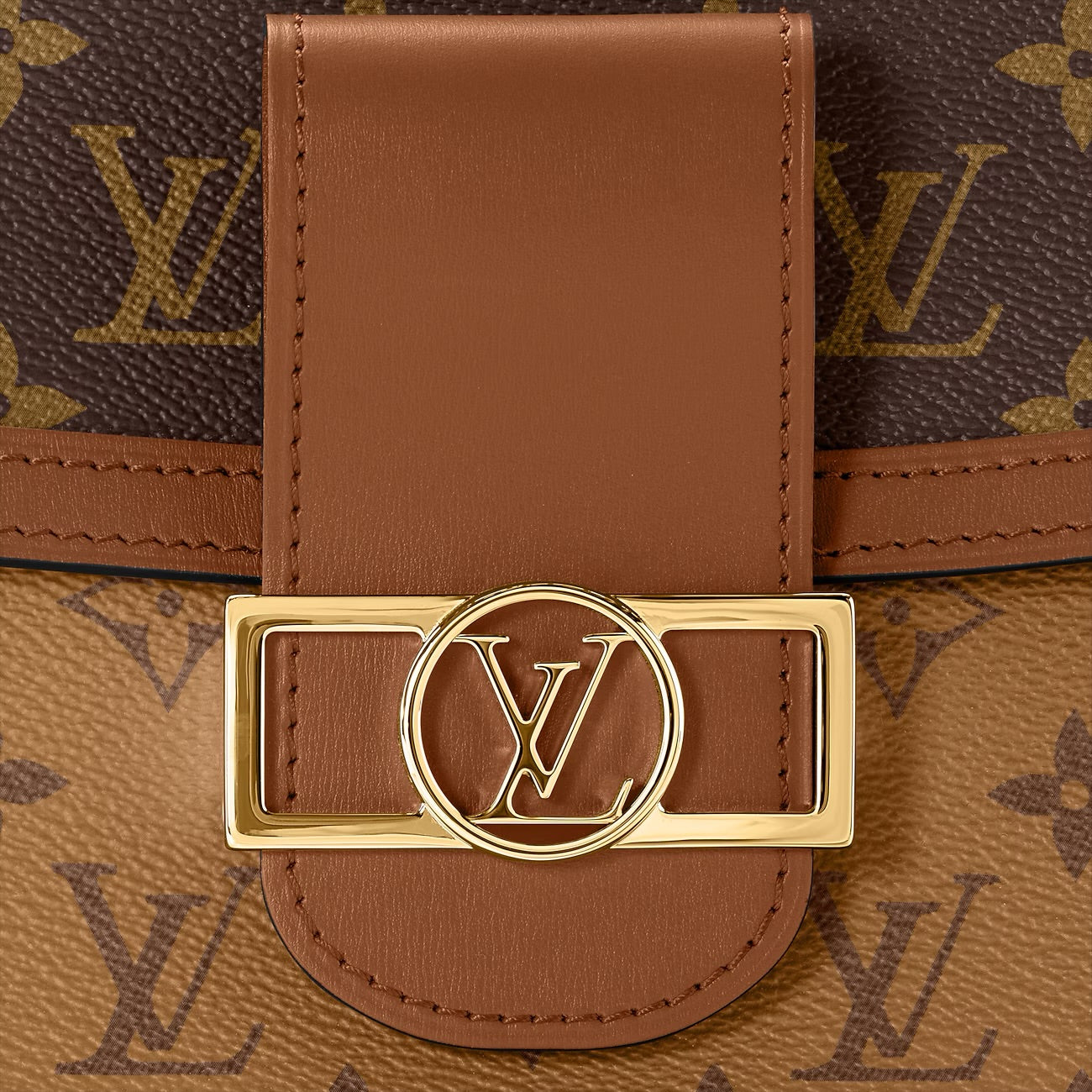 Authentic Louis Vuitton Dauphine MM Monogram Crossbody Shoulder Bag