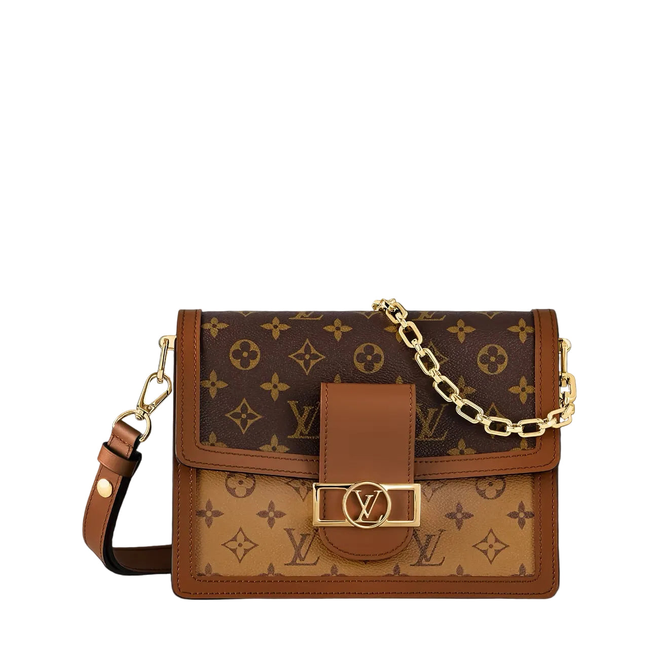Authentic Louis Vuitton Dauphine MM Monogram Crossbody Shoulder Bag